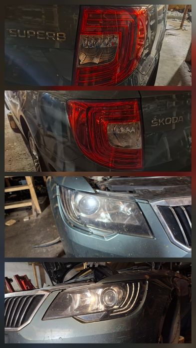 Фара фари SKODA SUPERB 2 Шкода СуперБ  2 рестайл