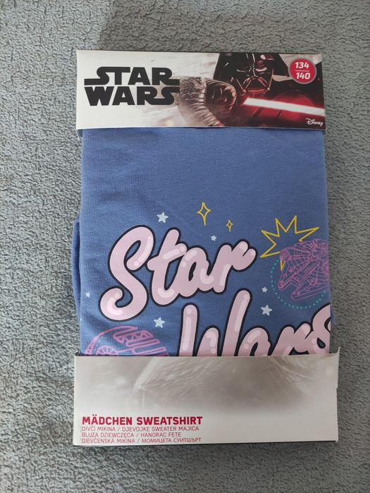 Nowa bluza z kapturem dziewczęca Star Wars rozmiar 134/140