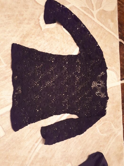 Bluzka szydełkowa praca w kwiaty rozm L