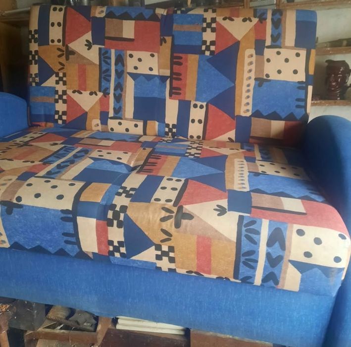 Sofa rozkładana  niebieska