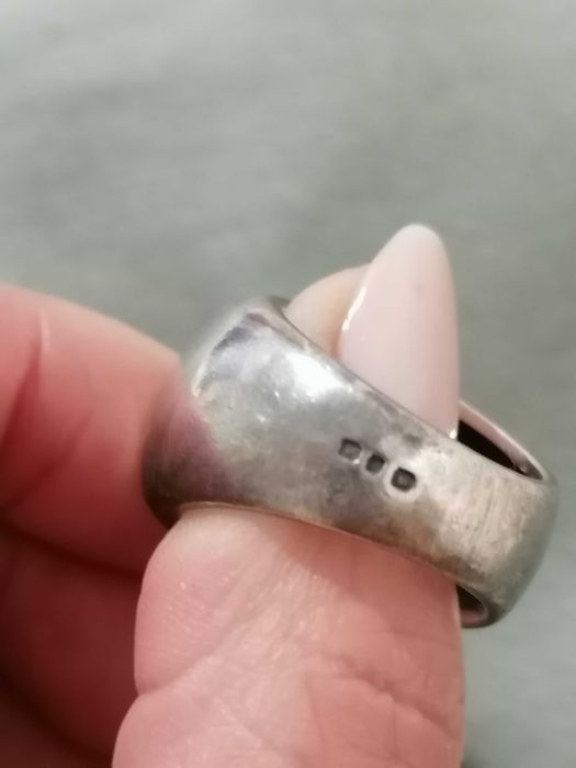 Joia em prata e ouro, com ametista perfeita