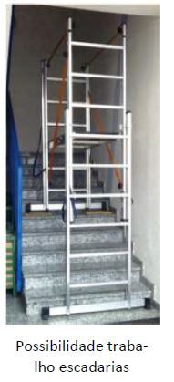 Andaime Escadas Aluminio Certificado Multiposições 4.15Mts
