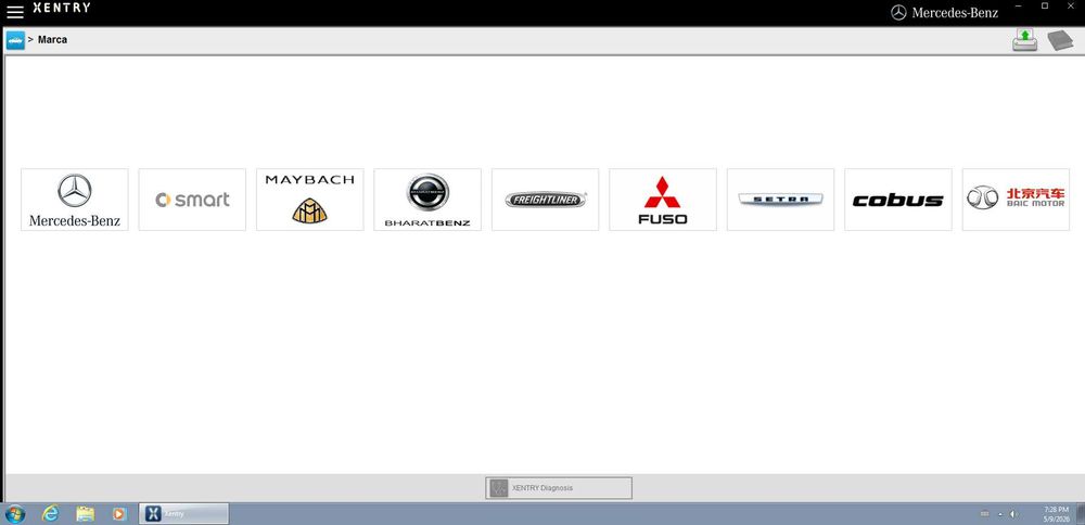 Diagnóstico Passthru Mercedes Xentry DAS Ford Toyota etc