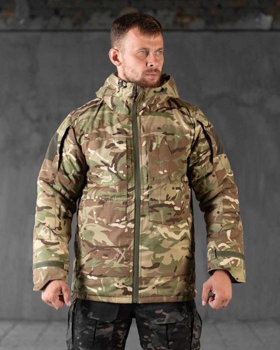 Тактична куртка зимова мультикам бушлат утеплений військовий форма зсу