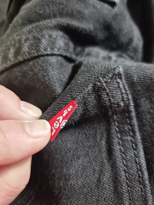 Levi's slim traper 512 czarne nowe jeansy