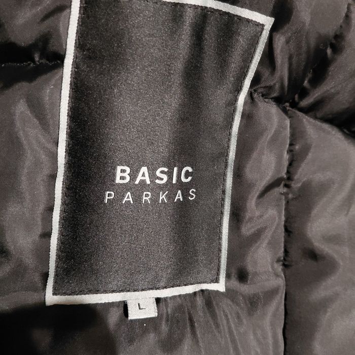 Basic parkas kurtka puchowa L bardzo ciepła