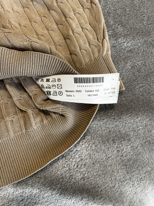 Чоловічий бежевий светр Massimo Dutti, розмір L
