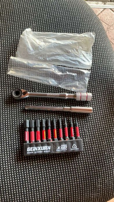 Набор 13 предметів інструментів Geinxurn - інструмент преміум класу воронок трещотка- отвертка 1/4 шестигранні ударні біти 1,5-6мм