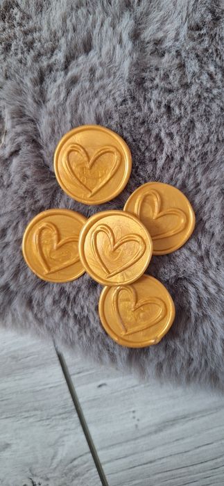 Pieczęć lakowa odbicie pieczątka lak ślub