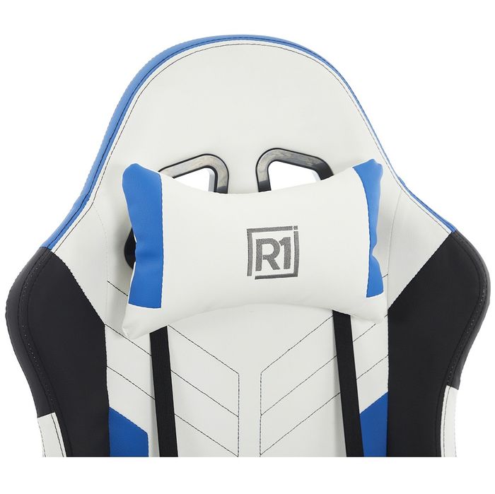 EXTREME R1 Blue - fotel gamingowy z poduszkami lędźwiową i pod kark