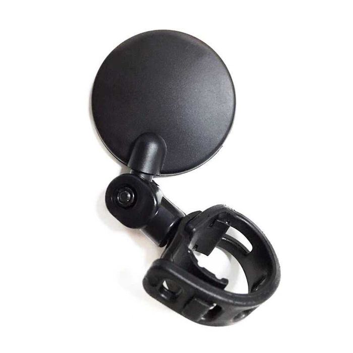 Espelho redondo enduro abraçadeira borracha