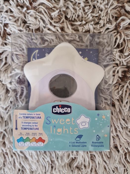 Luz de presença chicco com termómetro bebé