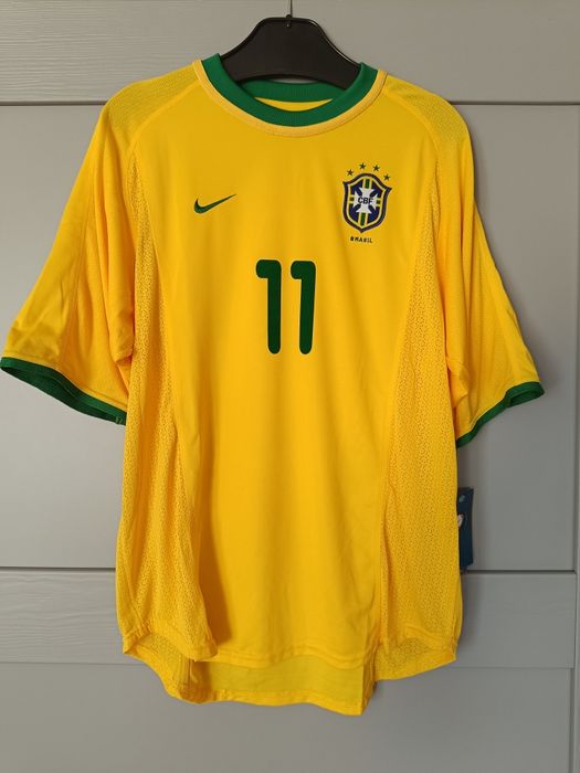Koszulka reprezentacji Brasil #11 Romário 2000-02 Home Nike Dri-fit