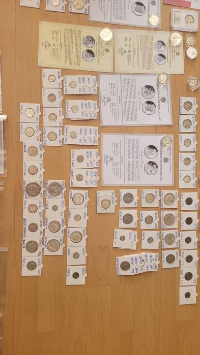 Zestaw monet.Kolekcja monet.