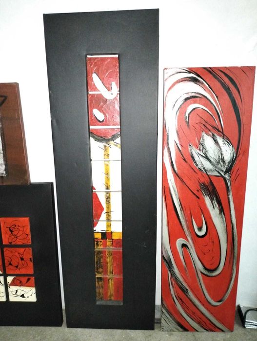 Quadros Decorativos (Ambiências Rubras-Escuras)