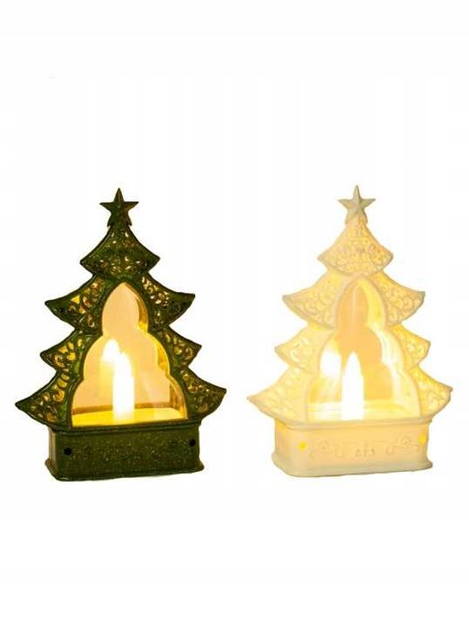 Choinka LED  OZDOBA ŚWIĄTECZNA NA baterie ŚWIECA dekoracyjna 16,5cm