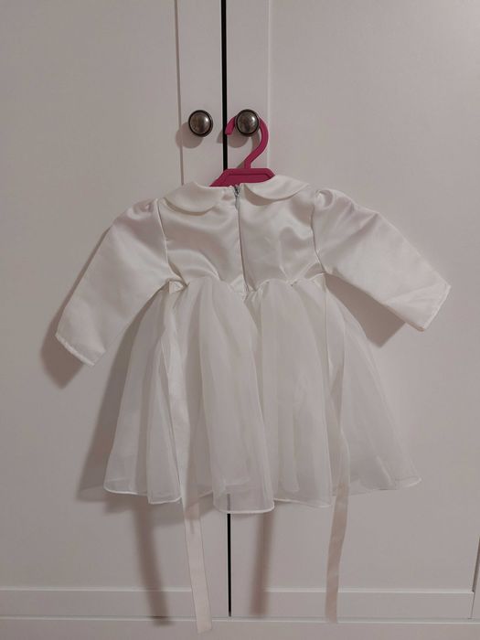 Sukienka na chrzest roz 62+ gratis biała kokardka