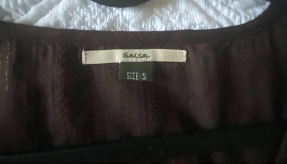 Blusa castanha Salsa