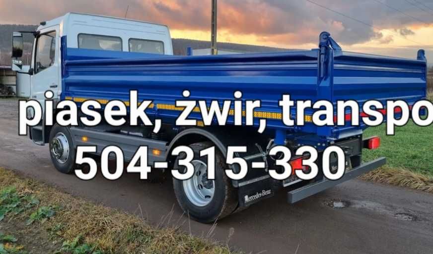 Piasek pod kostkę, piasek siany, piach płukany, żwir Łódź i okolice