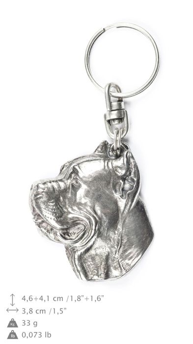 Cane Corso brelok do kluczy posrebrzany Art-Dog