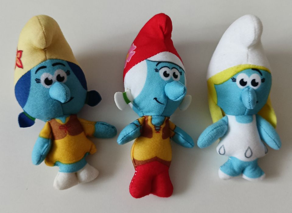 Peyo Dziewczyny Smerfy Zestaw 3szt maskotka McD's 2022