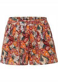 B.P.C bawełniane wzorzyste szorty damskie ^36