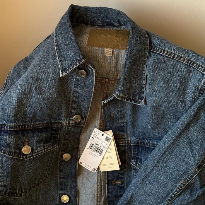 Чоловіча джинсова куртка mango, джинсовка манго