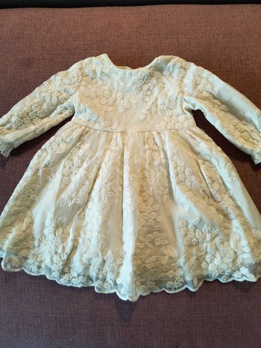 Sukienka koronkowa do chrztu rozmiar 86