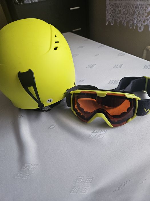 Kask narciarski i gogle