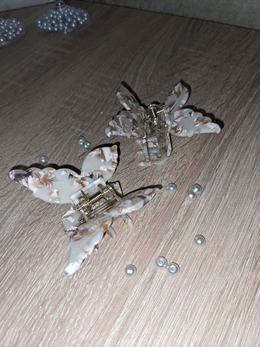 Заколка/крабік метелик