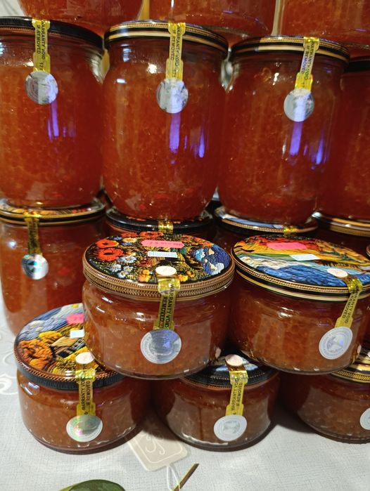 Свіже постачання червона ікра. Красная икра. Без рідини caviar gold 77