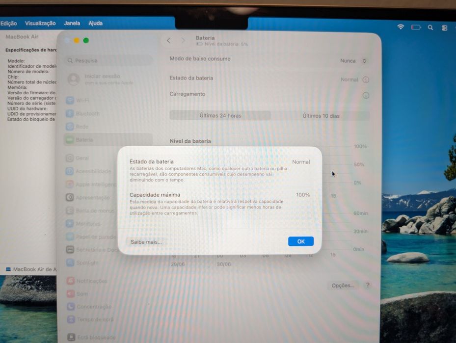MacBook Air 13" M3 8C/8GB RAM/256GB SSD