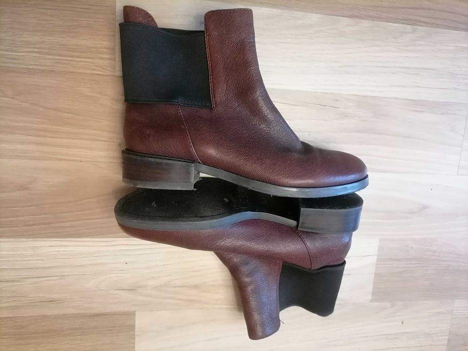 Bordowe botki clarks 41