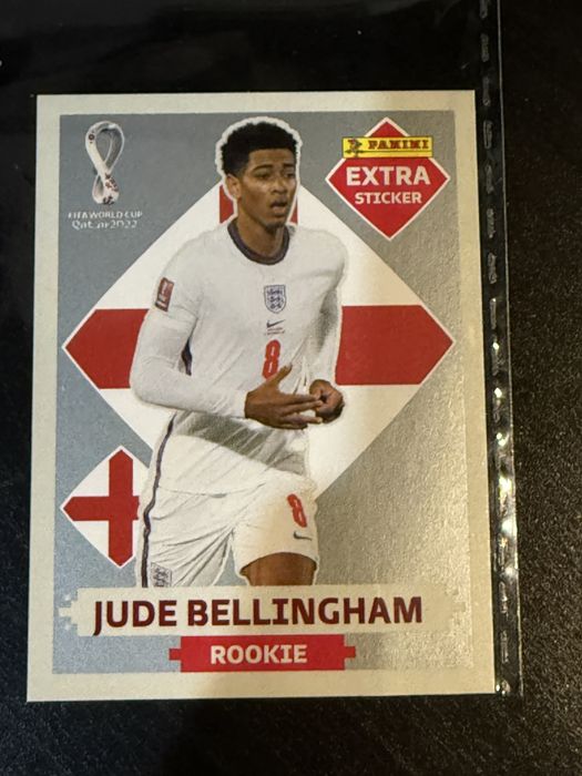 Cromo Jude Bellingham - Extra Sticker Prateado - Mundial 2022