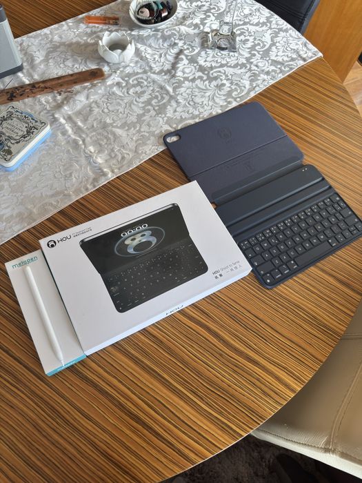 Conjunto capa com teclado e caneta para Ipad 11 2025