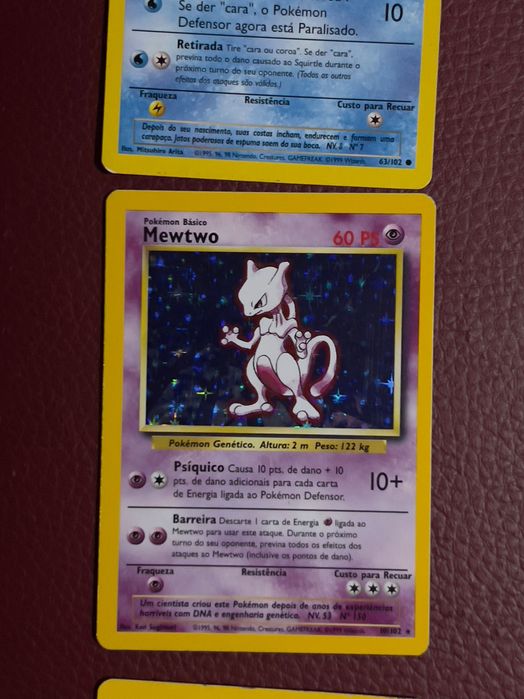 Cartas Pokémon primeira edição 1999/2000