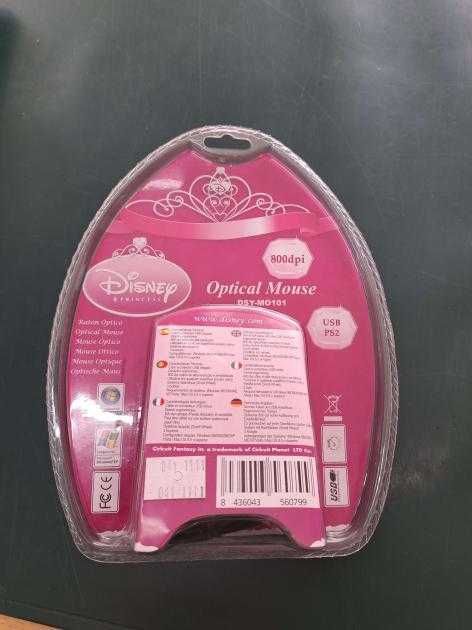 Cirkuit Planet Disney Princess Mouse Ótico USB
