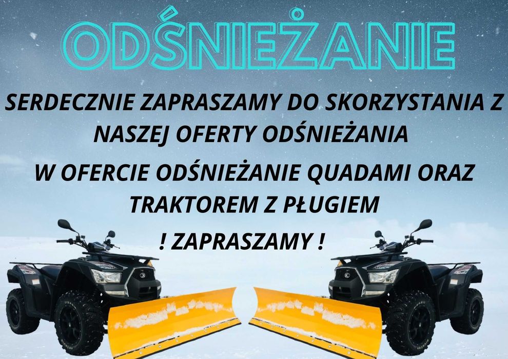 ODŚNIEŻANIE AKCJA ZIMA! usługi odśnieżania