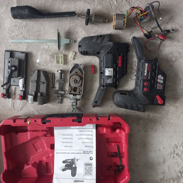 Parkside по запчастинах, лобзик, шуруповерт, паркетка, реноватор
