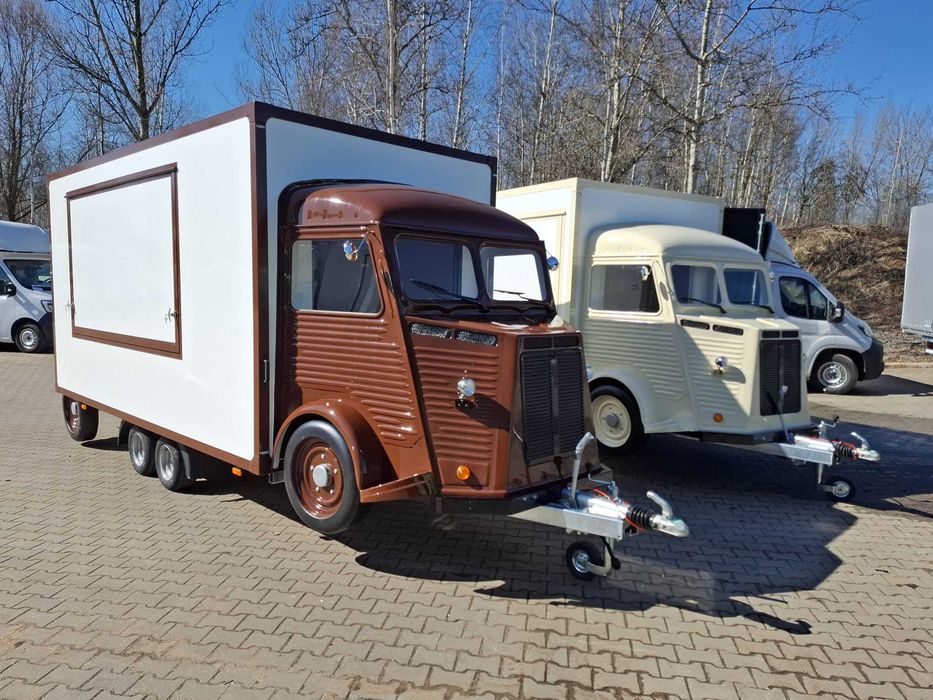 Przyczepa foodtruck retro HY - spożywcza, sklep mobilny - PRODUCENT