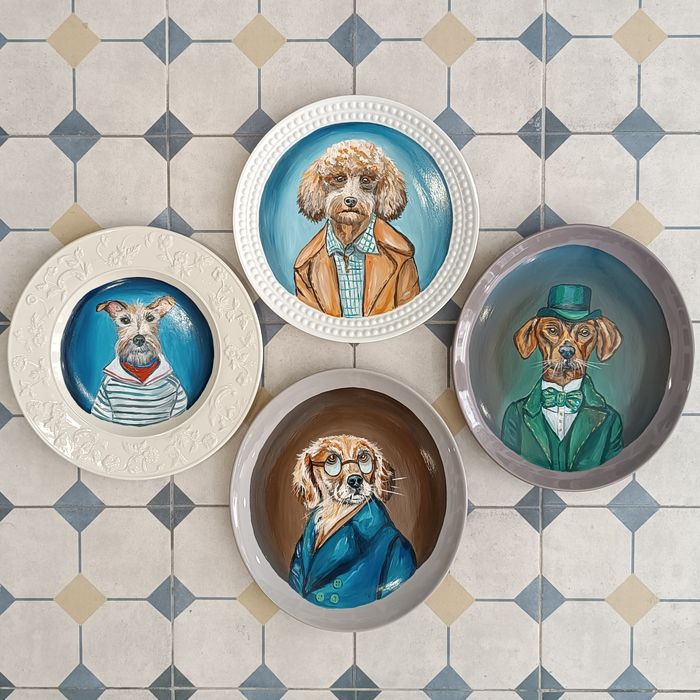 Prato Decorativo Pintado à mão