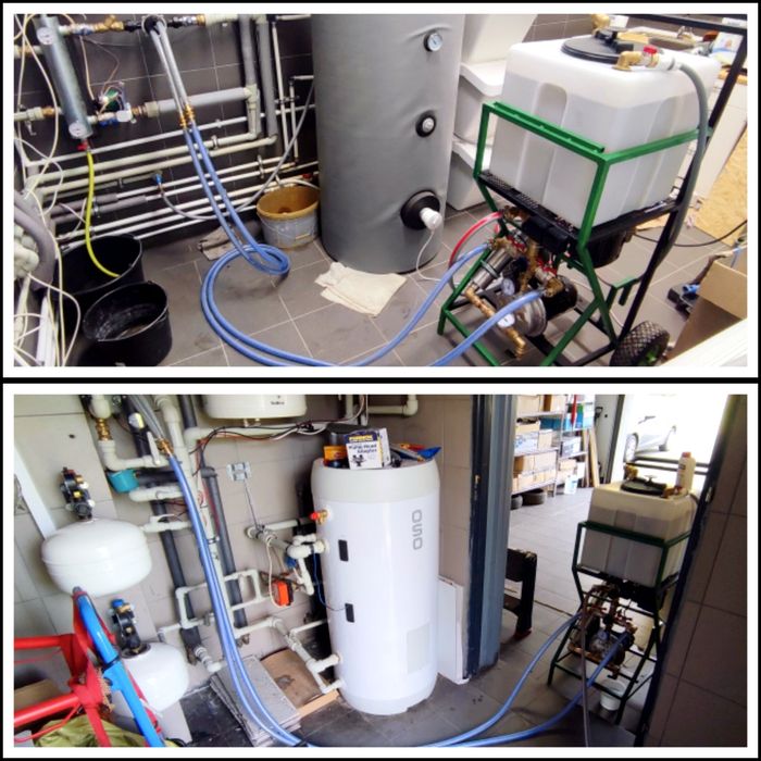 Płukanie, chemiczne czyszczenie układów c.o. - grzejników, podłogówek