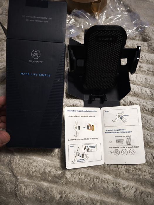 Suporte de telefone para carro VANMASS, [atualizado estável e resisten