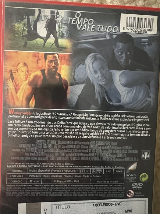 7 Segundos, filme com Wesley Snipes