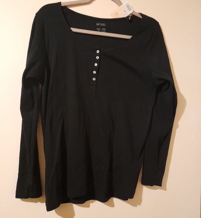 Bluzka Damska Czarna''44''/Bawełna/