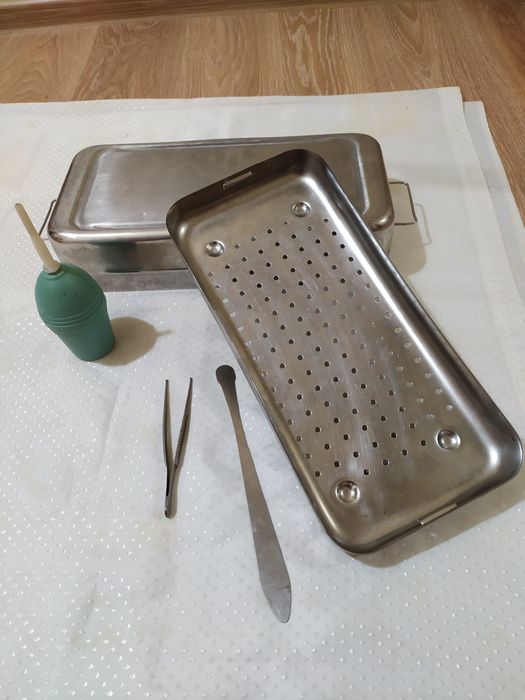 Стерилизатор Спринцовка Груша Пинцет Лопатка