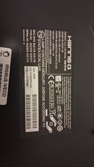 монітор Hanns g HQ191D