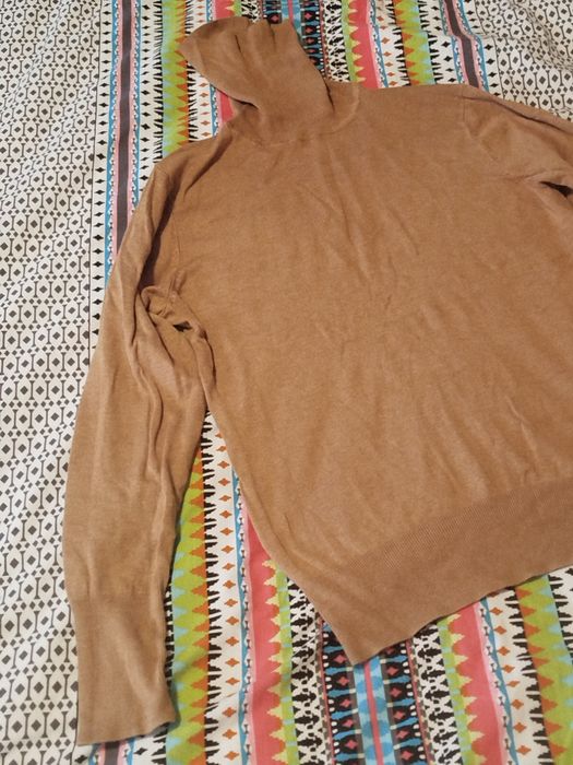 Nowy brązowy camelowy golf Dunnes L 40