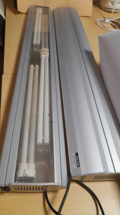 Iluminação p/aquário: Barras LED submersíveis, e reflectores