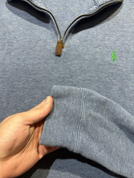Свитер polo ralph lauren кофта 1/3 zip  на молнии кофта поло